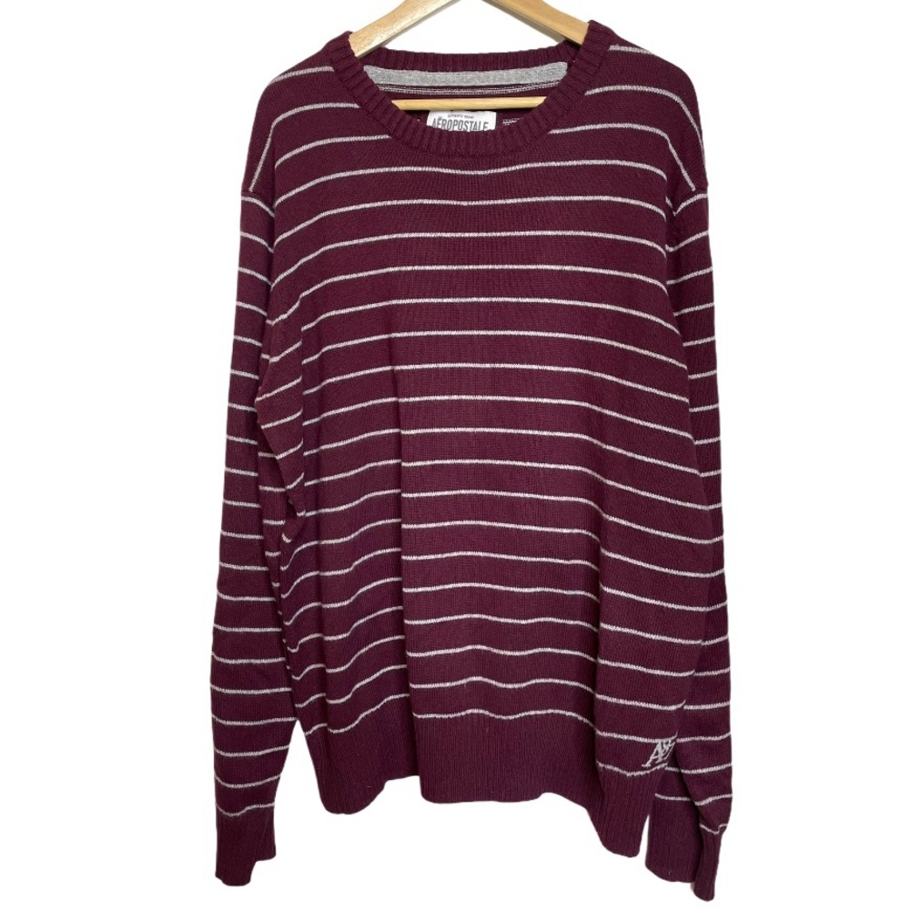 Aeropostale Striped Crew Neck Sweater sz XXL - Picture 2 of 8